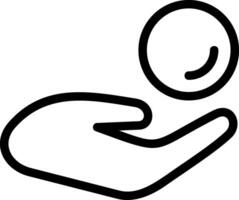 Donation Outline Style Icon vector