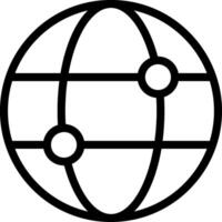 NGO Network Outline Style Icon vector