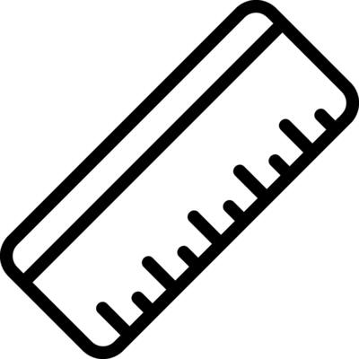 Ruler Outline Style Icon