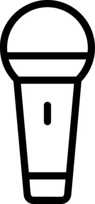 Mic Outline Style Icon