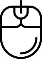 Computer Mouse Outline Style Icon vector