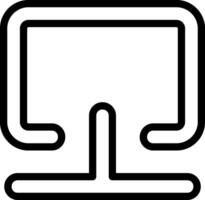 Ethernet Black Outline Icon vector