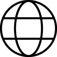 Internet Black Outline Icon vector