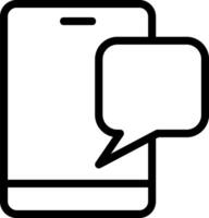 Mobile Outline Eps Icon vector