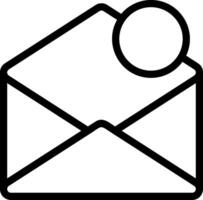 Inbox Outline Icon vector