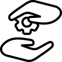Problem Solving Outline Icon vector