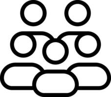 Workforce Unity Outline Icon vector