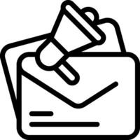 Email Marketing Outline Icon vector