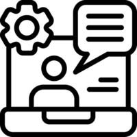 IT Consulting Outline Icon vector
