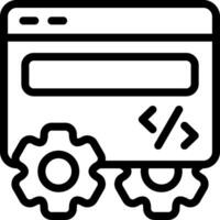 Software Development Outline Icon vector