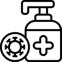 Antiseptic Outline Icon vector
