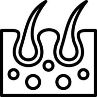 Epidermis Outline Icon vector