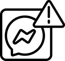 Messenger Outline Icon vector