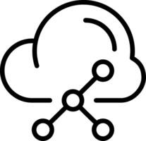 Connection Outline Icon vector
