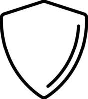 Shield Outline Icon vector