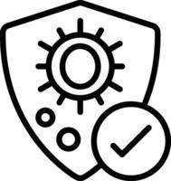 Antivirus Outline Icon vector