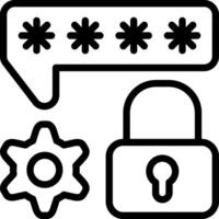 Password Recovery Outline Icon vector