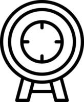 Aim Arrow Goal Outline Icon vector