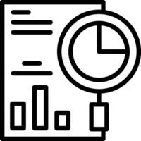 Business Analysis Outline Icon vector
