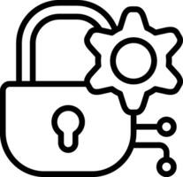 Access Control Outline Icon vector
