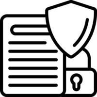 Privacy Policy Outline Icon vector