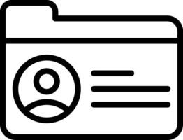 Identity Theft Outline Icon vector