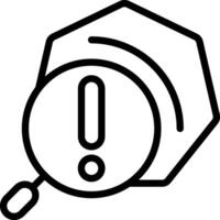 Intrusion Detection Outline Icon vector