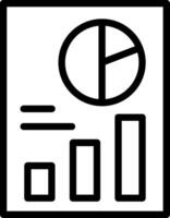 Graph Growth Outline Icon vector