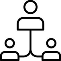 Flowchart Outline Icon vector