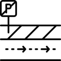 Loading zone Outline Icon vector