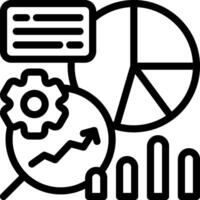 Predictive Analytics Outline Icon vector