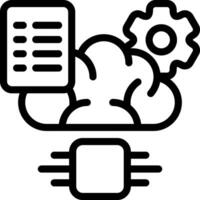 Reinforcement Learning Black Style Icon vector