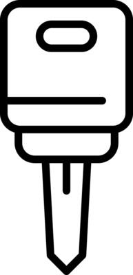 Car key Outline Icon
