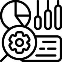 Data Analytics Black Style Icon vector