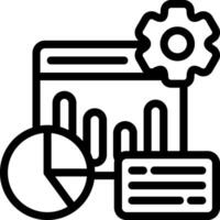 Data Governance Outline Icon vector