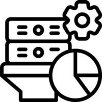 Data Wrangling Outline Icon vector
