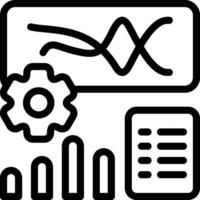 Jupyter Notebook Outline Icon vector
