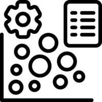 K Means Clustering Black Style Icon vector