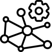 Knowledge Graphs Outline Icon vector