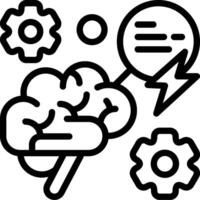 Sudden Insight Outline Icon vector