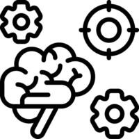 Concentration Process Outline Icon vector