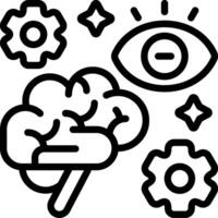Intuitive Process Outline Icon vector
