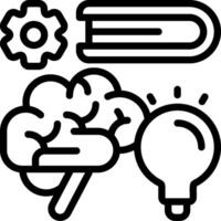 Knowledge Retention Outline Icon vector