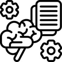 Learning Process Outline Icon vector