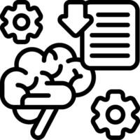 Information Input Outline Icon vector