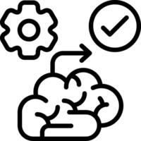 Mindset Shift Outline Icon vector
