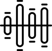 Stacked Graph Outline Icon vector