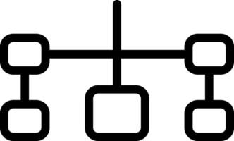 Outline Flowchart Icon vector
