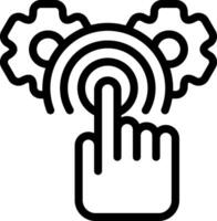 One Click Installer Outline Icon vector