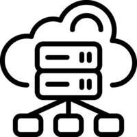 Load Balancing Outline Icon vector